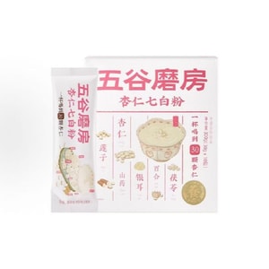 [중국 직배송] 우구모팡 아몬드 칠백 음료 분말, 릴리 아몬드 즉석 곡물 식사 대용 영양 가득한 아침 식사 300g/박스