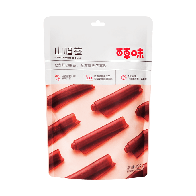 百草味 山楂卷 228g