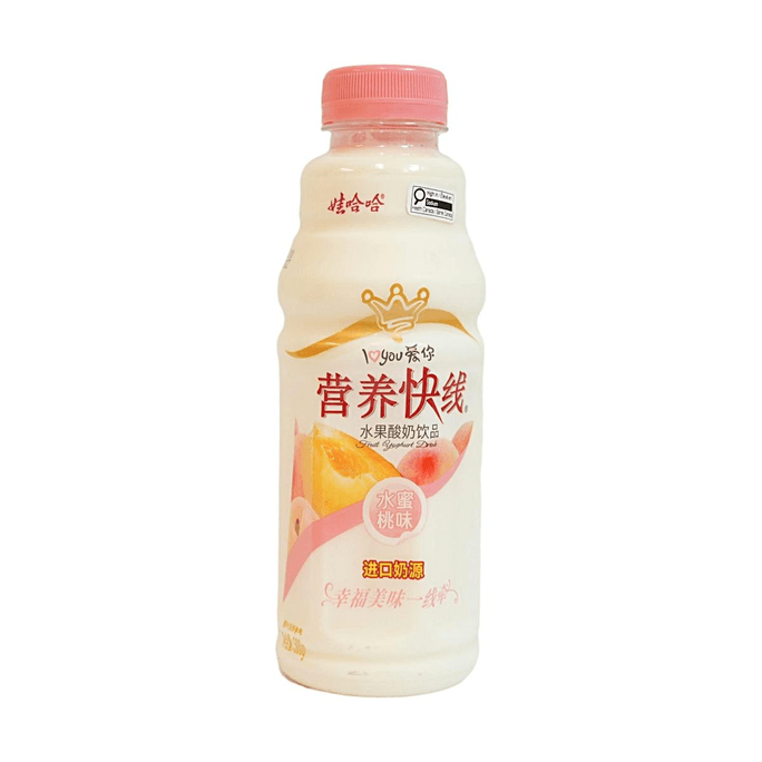 복숭아맛 과일향 요거트 음료 16.91 fl oz【수입 우유】【달콤한 복숭아 향】