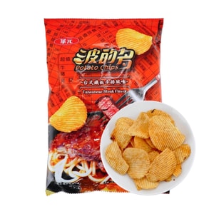 台灣華元 波的多 洋芋片 桌上型鐵板牛排口味 90g