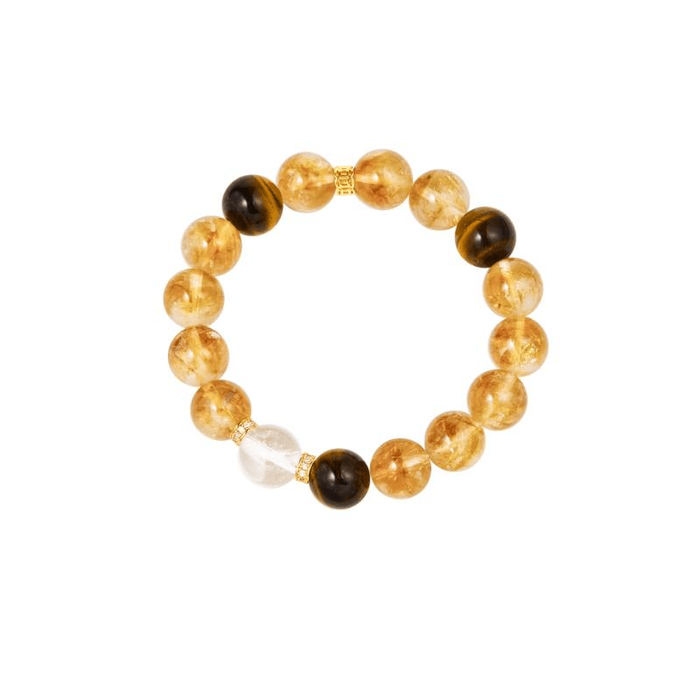 [중국 직배송] 고궁박물관 타오바오 스토어 - 팔방재물 팔찌, 황호안석 팔찌, 박물관 문화창의 선물 (여자아이용) *1개