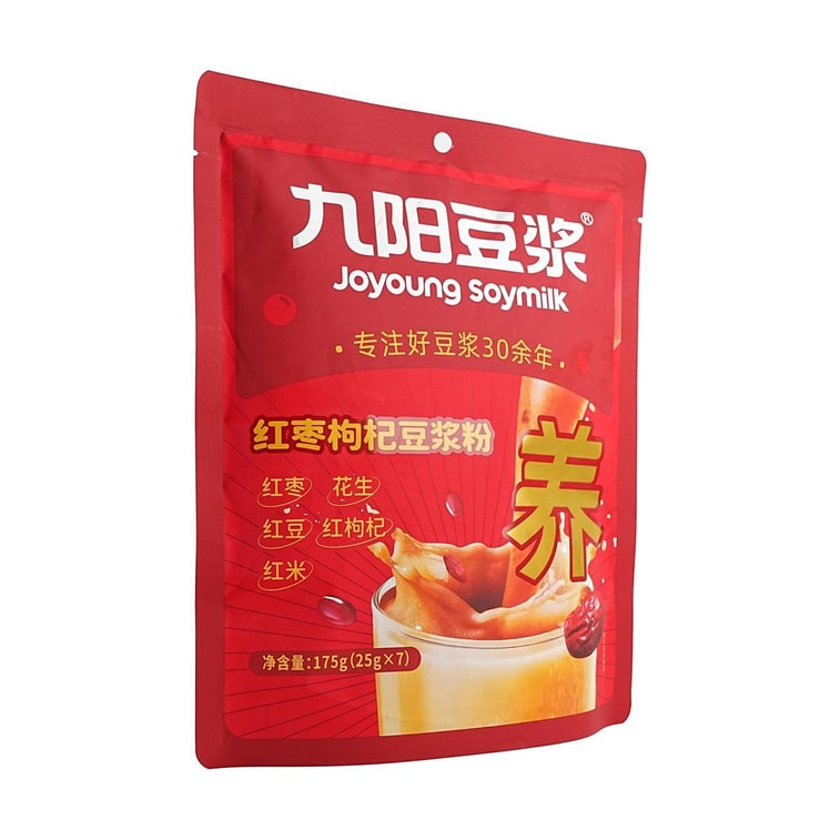 Red Date and Goji Berry Soy Milk Powder Stand-up Bag, 0.88oz*7 sachets 3