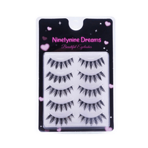 Ninetynine Dreams 5對整隻兔耳睫毛 歐美風辣妹上鏡必備睫毛10-14mm