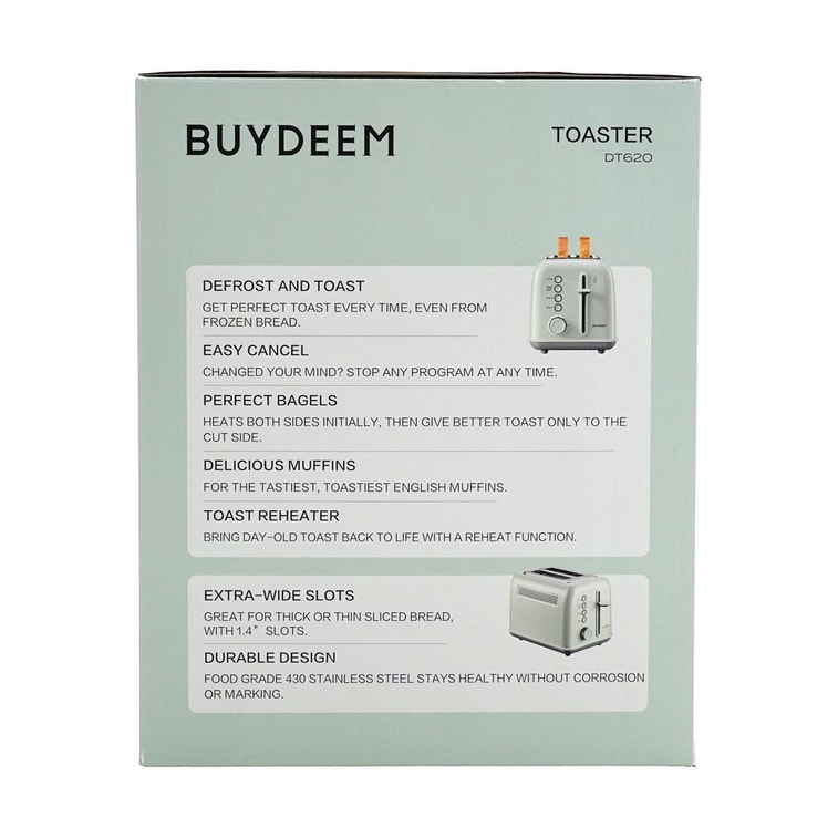 2スライス ティール ステンレススチール トースター DT620 ピンク 5