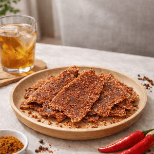 Crispy Beef Slices,Beef Jerky,Spicy Flavor, 0.7 oz【Clean Label,High Protein,Non-Fried】