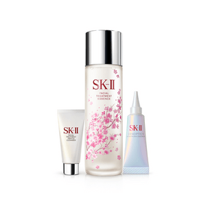【日本直邮】 日本 SK-II SK II /SK2 2026年樱花限定套装 神仙水230ml+洗面奶20g+美白精华10ml【无礼盒】