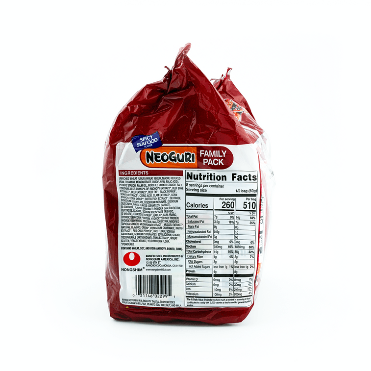 Neoguri Udon Ramen Instant Noodle Spicy Seafood Flavor, 4 Pack,16.9 oz 【BTS Jeon Jeongguk's Pick】 10