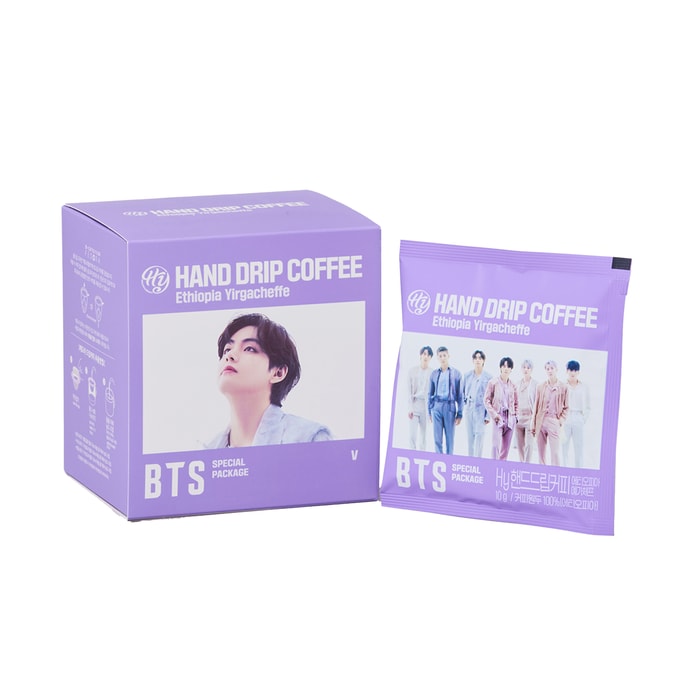 한국 Kproduct4u BTS 멤버 초보자 에티오피아 이르가체프 커피 1박스(V)