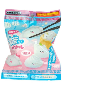[중국 직배송] 미국 차이나타운 슈퍼마켓에서 판매하는 연회색 만두 모양 만화 캐릭터 목욕볼, 아기용 블라인드 박스, 48g, 1개입