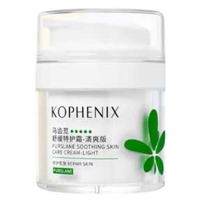 콩펑춘 리프레싱 쇠비름 수딩 크림: 피부 장벽을 회복하고, 진정시키며, 유분을 조절하고, 피부 균형을 유지하며, 민감한 피부에 수분과 보습을 공급합니다. 50g*1병