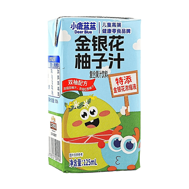 Honeysuckle Yuzu Juice Drink, Yuzu, 16.9 fl oz (4.23 fl oz x 4), Healthy Kids Mixed Fruit Juice 6