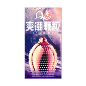 [중국 직배송] 큐포인트 상쾌한 알갱이 콘돔, 여성용 꽉 조이는 대형 알갱이 콘돔, 성인용품, 10개입/박스