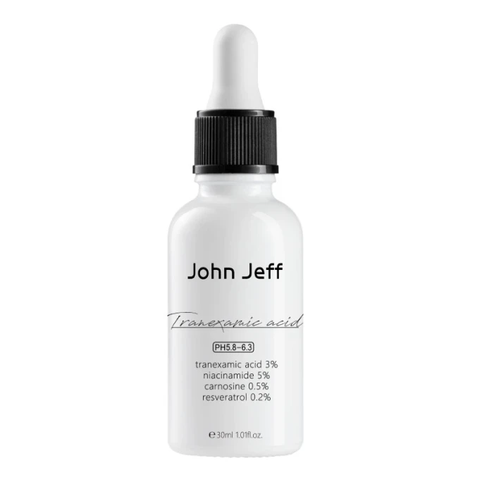 【中国直邮】 John Jeff 3%传明酸精华液15ml 淡痘印去黄提亮肤色改善暗沉
