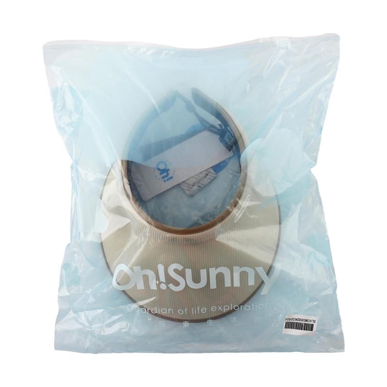 OHSUNNY 暮光系列 女士蛋糕遮陽帽 防曬帽子空頂帽 絲霧咖 6