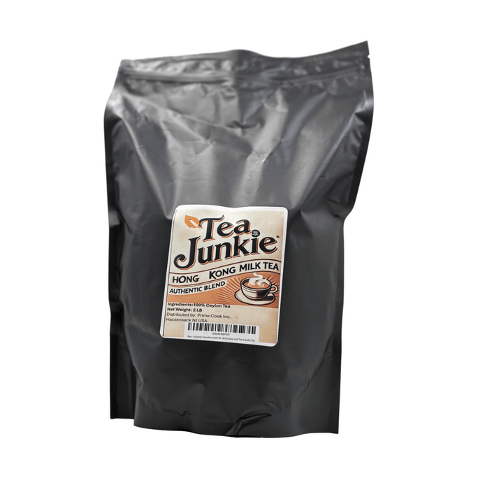 Tea Junkie Authentic Hong Kong Style Milk Tea Blend (Loose Leaf Tea in bulk) 2 lbs NEW PACKAGING with ZIPPER BAG