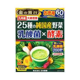 NIHONYAKKEN 日本药健||无添加抹茶味大麦若叶青汁粉末||90包- 亚米