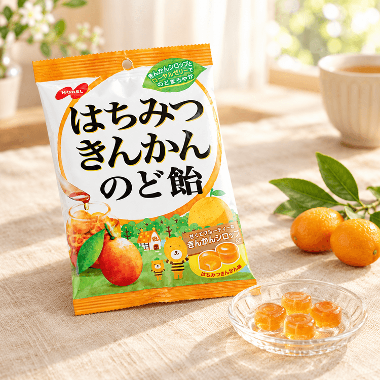 NOBEL Honey Kumquat Throat Candy -Hachimitsu Kinkan Node Ame 3.88