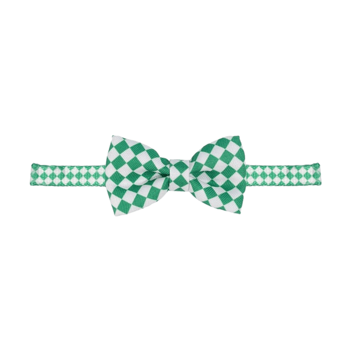 Cat Collar with Bow Tie Pet Accessories Green and Beige