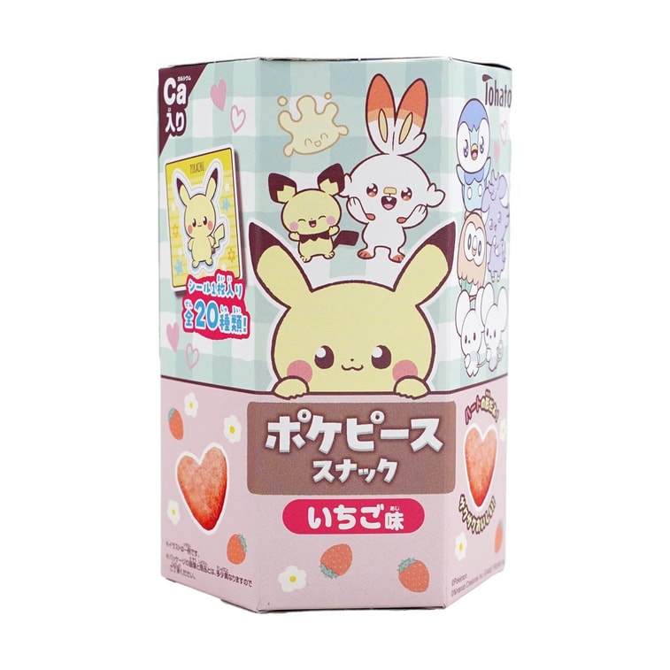 포케 피스 스낵 딸기 맛, 0.81온스 4