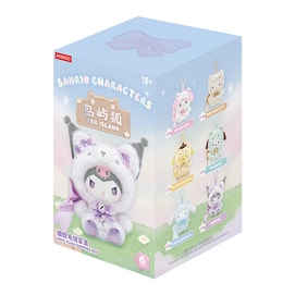【中国直邮】 MINISO 名创优品 名创优品 三丽鸥家族 岛屿狐系列 搪胶毛绒盲盒礼物 1/6挂件15cm玩偶潮玩摆件装饰礼物 - 随机单盒1款