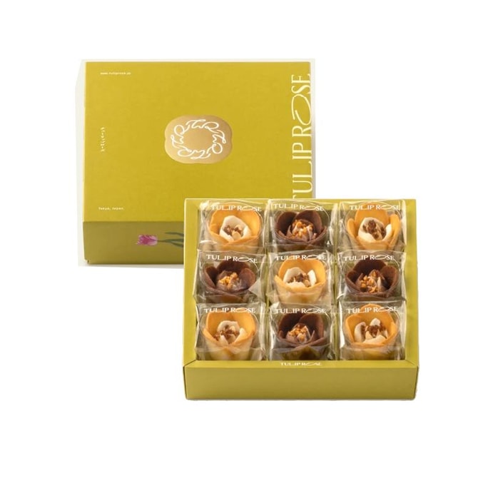 Flower Shaped Japanese Dessert 9 Pcs/box