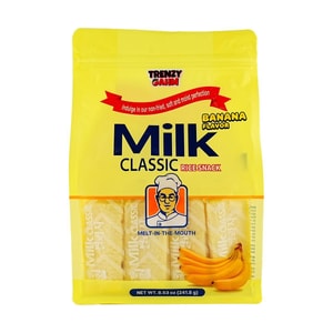 Milk Classic Rice Cracker Banana Flavor 8.53 oz【Non Fried】【Korea Trendy】