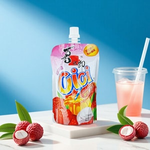 喜之郎 CICI 果汁果冻爽 吸吸果冻 荔枝味 150g *5【5份超值装】