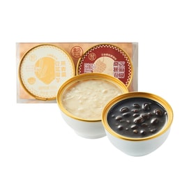 盒马 黑白双养羹 豆浆魔芋燕麦羹 252g + 桑葚五黑芝麻糊 252g 【即食早餐粥代餐甜品】