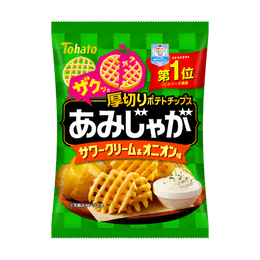 日本TOHATO桃哈多 厚切薯片 酸奶油洋葱味 58g