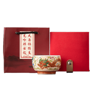 Guochao Dragon Mug (Single Cup) - Palace Museum Inspired Gift for Wedding & Housewarming  Premium Souvenir