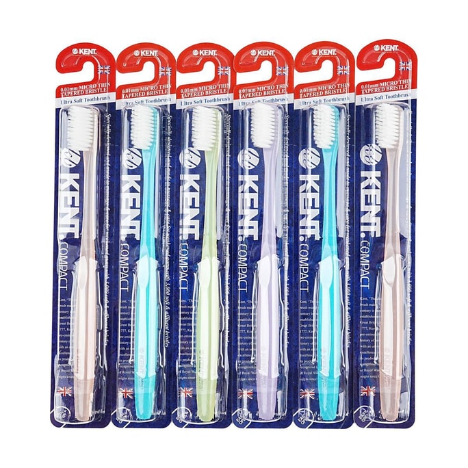 Compact Ultra Soft Toothbrush, 6pcs