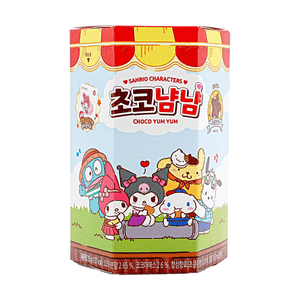 韩国SANRIO三丽鸥 CHOCO YUM YUM 巧克力风味零食 25g 【三丽鸥家族系列】【巧克力风味】【萌系包装】【内附随机贴纸】