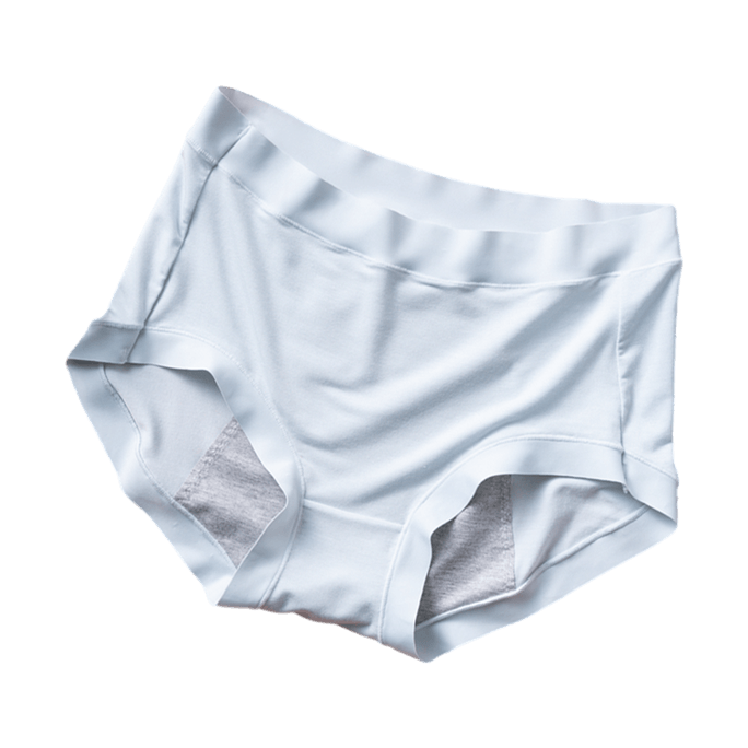 ZOMOLV 生理內褲 裸感舒適中腰內褲 防異味透氣 經期防側漏 天空藍 均碼80-150斤