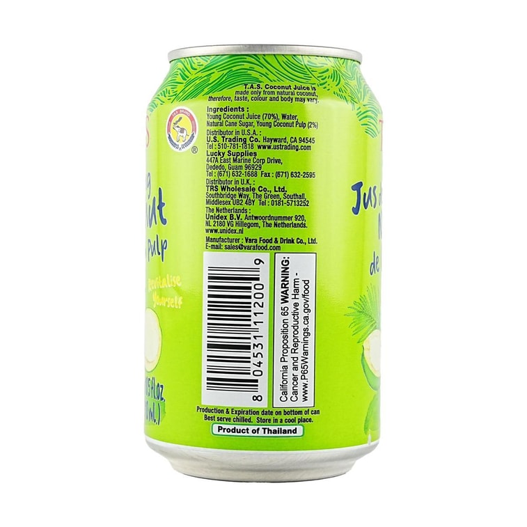 泰國TAS 椰果粒果汁飲品 310ml 3