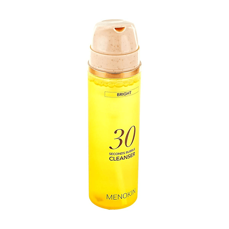 韩国MENOKIN 30秒泡泡洁面 维C精华泡沫洗面奶 150ml #焕亮型 温和弱酸性 深层卸防晒底妆 净化暗沉 敏感肌适用【朴宝英同款】 6