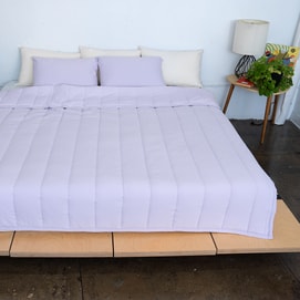 SEMI-MICROFIBER MARSHMALLOW COMFORTER - VIOLET (Queen)