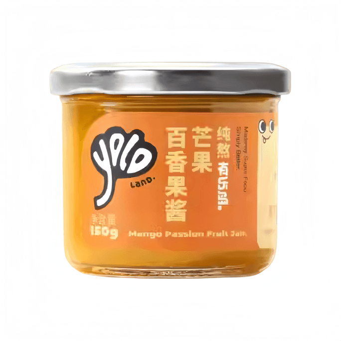 【中国直送】Youledao 純マンゴー＆パッションフルーツジャム 果肉90% 150g×1瓶