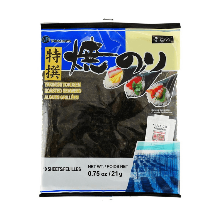 Takaokaya Nori Tokusen Yakinori Seaweed 10 Sheets 0.75 oz [Ready