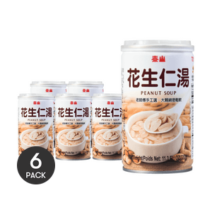 台湾泰山 花生仁汤 320g*6罐【超值装】
