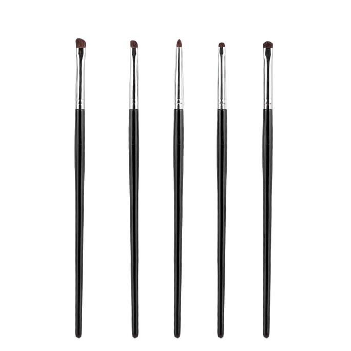 Angled Pony Hair Eye Brush Set – 5-Pcs