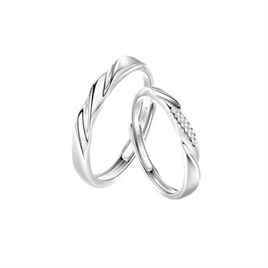 Silver Jewelry Love Frequency Couple's Ring Ring Anniversary Sterling Silver Love Frequency Ring