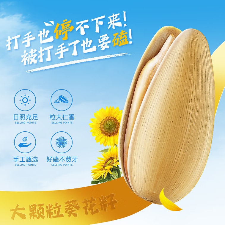 Five-spice Hand-Beaten Sunflower Seeds   220g 3
