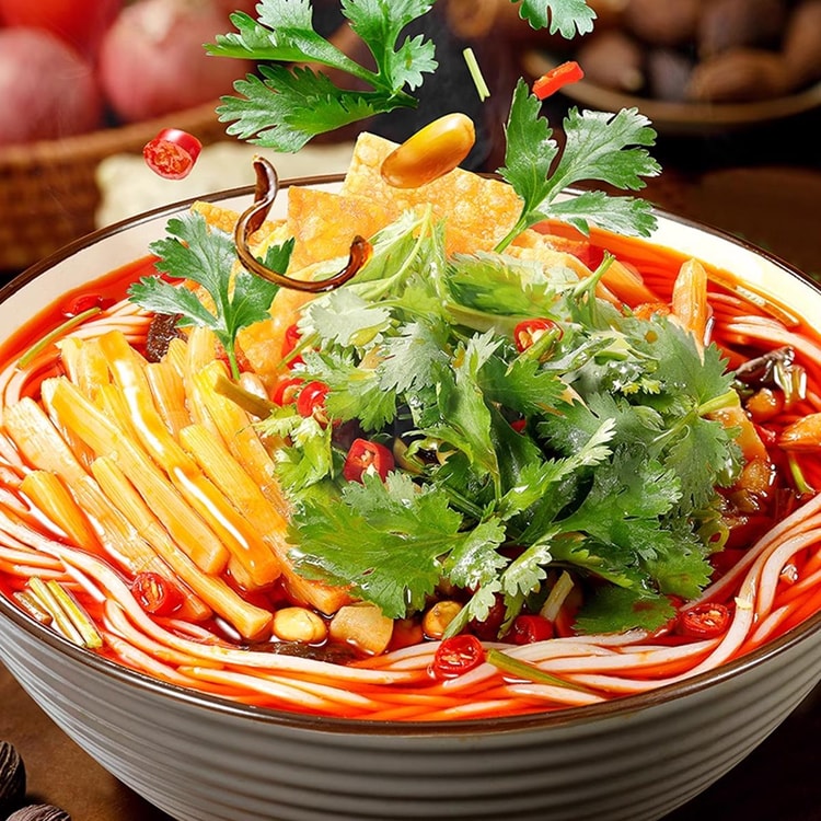 LIZIQI Luosifen- Liuzhou Snail Rice Noodles ,Cilantro Flavor
