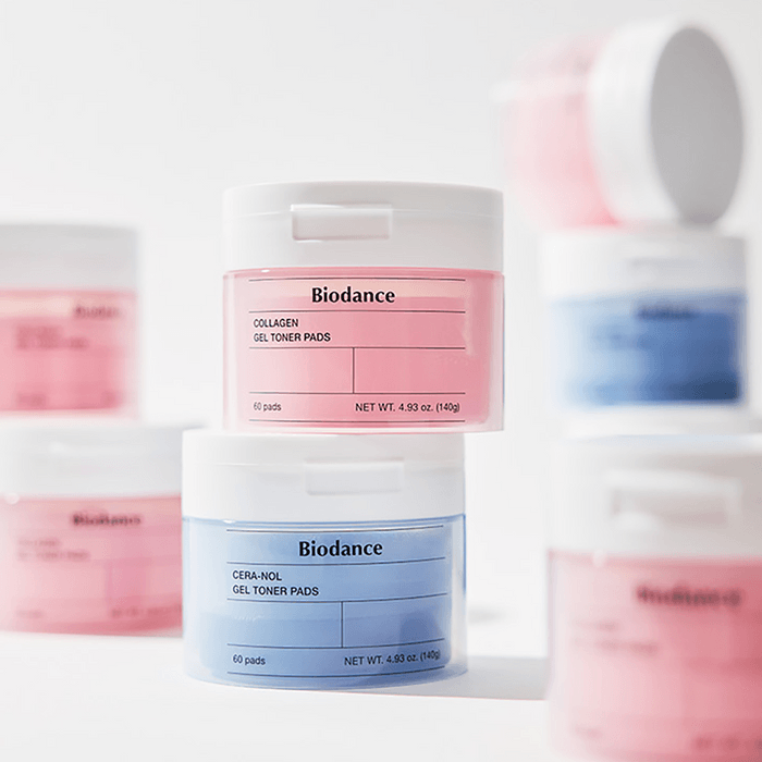 Collagen Gel Toner Pads, Pink - Pores/Elasticity, 4.94 oz,60pcs