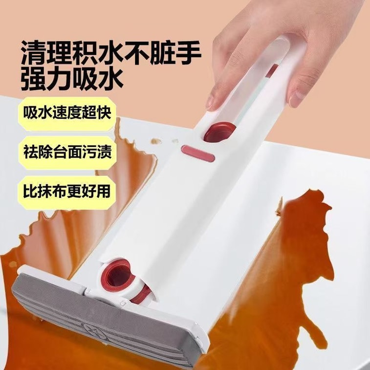 海蓝星 迷你小拖把 一件 配两个专用优质棉头 强力吸水 干湿两用 适用各种材质地面 5