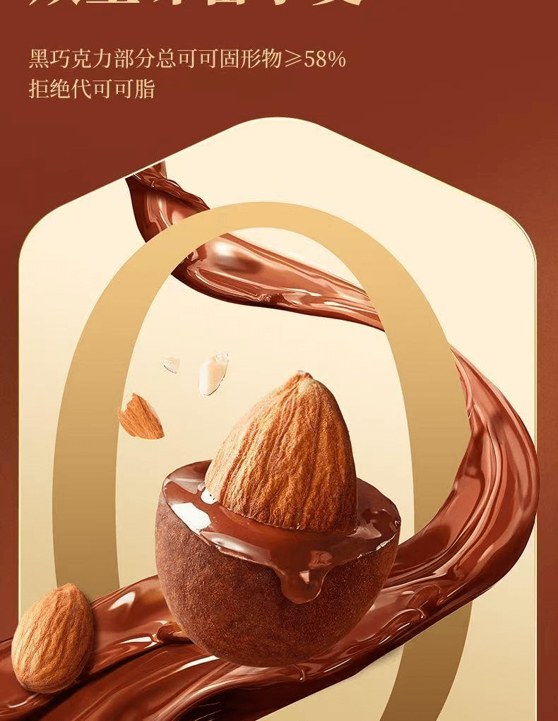 Truffle Almond Filled Chocolate 80g*1 Bag