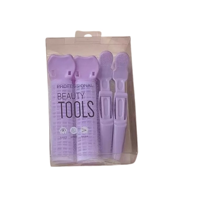 High Crown Hair Volume Tool Root Volume Setting Clips Forehead Air Bangs Rollers 4pcs Purple