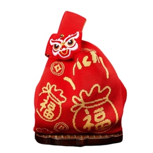 New Year Gift Bag Gift Box Souvenir Red Festive Wedding Bag Knitted Handbag Knitted Tote One Piece