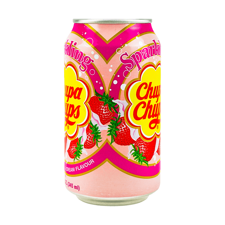 【超值裝】韓國CHUPACHUPS珍寶珠 珍啵果味汽水飲料 草莓奶油味 345ml*6【好喝到冒泡】 7