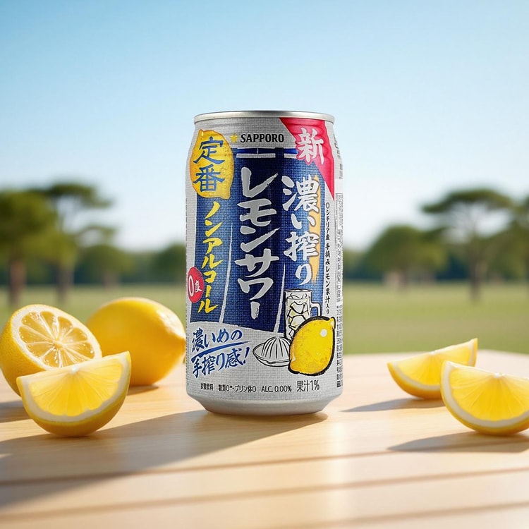 POKKA SAPPORO ディープスクイーズサワーリッチレモンノンアルコール